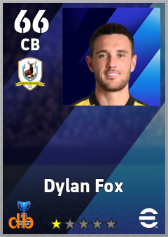 Dylan Fox — CB, OVR 66, MAX 66