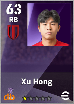 Xu Hong — RB, OVR 63, MAX 63