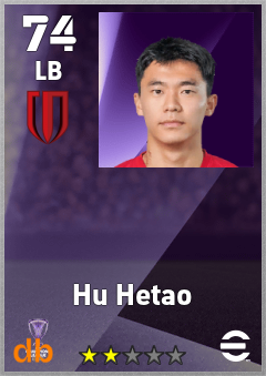 Hu Hetao — LB, OVR 74, MAX 74