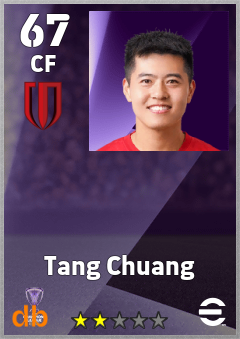 Tang Chuang — CF, OVR 67, MAX 67