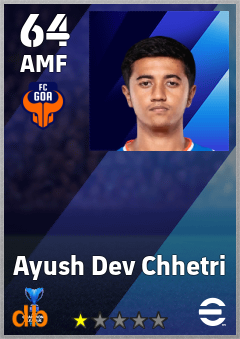 Ayush Dev Chhetri eFootball player card