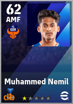 Muhammed Nemil — AMF, OVR 62, MAX 62