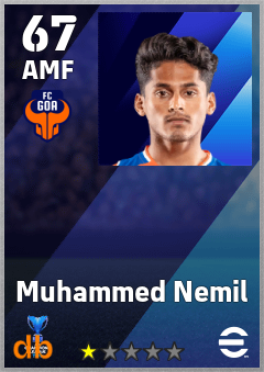 Muhammed Nemil — AMF, OVR 67, MAX 67