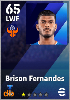 Brison Fernandes — LWF, OVR 65, MAX 65
