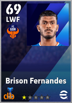 Brison Fernandes — LWF, OVR 69, MAX 69