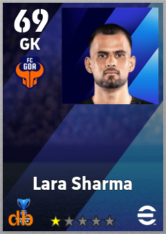 Lara Sharma — GK, OVR 69, MAX 69