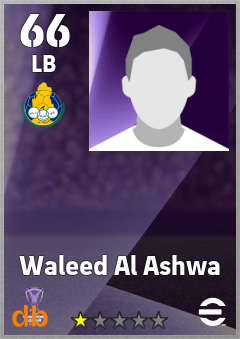 Waleed Al Ashwa — LB, OVR 66, MAX 66