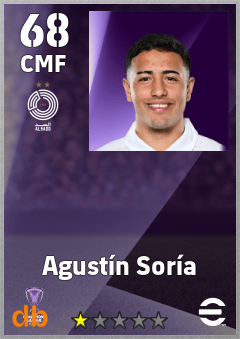 Agustín Soría — CMF, OVR 68, MAX 68