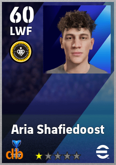 Aria Shafiedoost — LWF, OVR 60, MAX 60