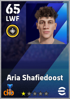 Aria Shafiedoost — LWF, OVR 65, MAX 65