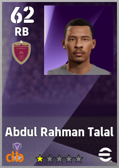 Abdul Rahman Talal eFootball player card