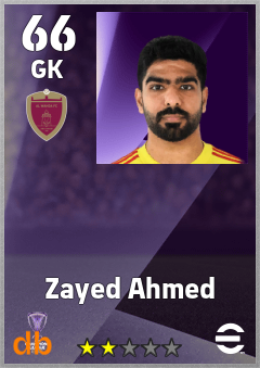 Zayed Ahmed eFootball player card