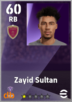 Zayid Sultan eFootball player card