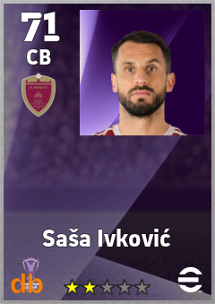 Saša Ivković — CB, OVR 71, MAX 71