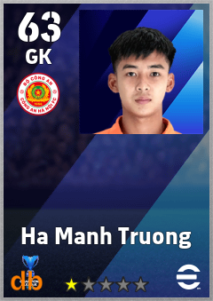 Ha Manh Truong — GK, OVR 63, MAX 63