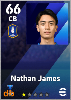 Nathan James — CB, OVR 66, MAX 66