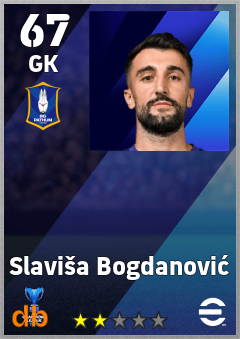 Slaviša Bogdanović — GK, OVR 67, MAX 67