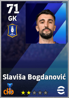 Slaviša Bogdanović — GK, OVR 71, MAX 71