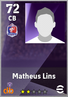 LINS DE ALMEIDA — CB, OVR 72, MAX 72
