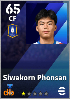 Siwakorn Phonsan — CF, OVR 65, MAX 65