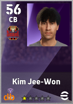 Kim Jee-Won eFootball player card