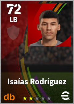 RODRÍGUEZ — LB, OVR 72, MAX 72