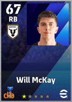 Will McKay — RB, OVR 67, MAX 67