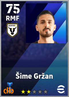 Šime Gržan — RMF, OVR 75, MAX 75