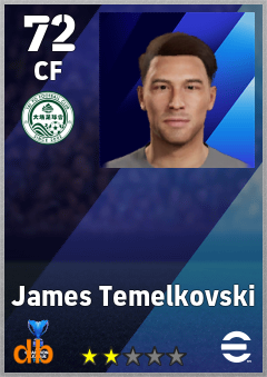 James Temelkovski — CF, OVR 72, MAX 72
