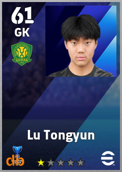 Lu Tongyun — GK, OVR 61, MAX 61