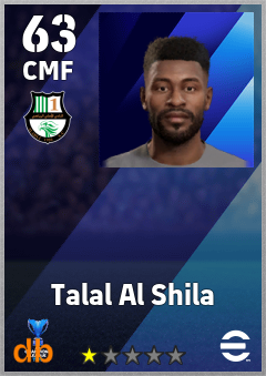 Talal Al Shila — CMF, OVR 63, MAX 63