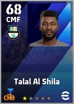 Talal Al Shila — CMF, OVR 68, MAX 68