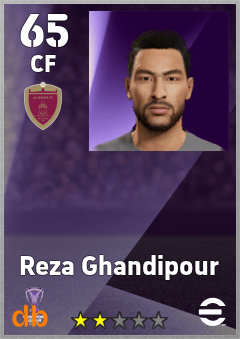 Reza Ghandipour — CF, OVR 65, MAX 65