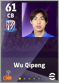 Wu Qipeng — CB, OVR 61, MAX 61