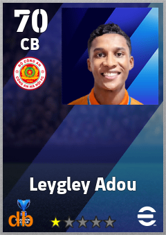 Leygley Adou — CB, OVR 70, MAX 70