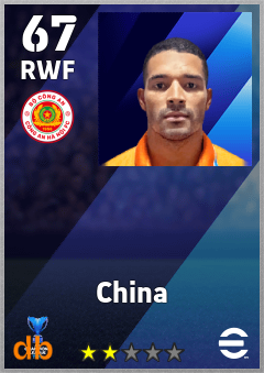 China — RWF, OVR 67, MAX 67
