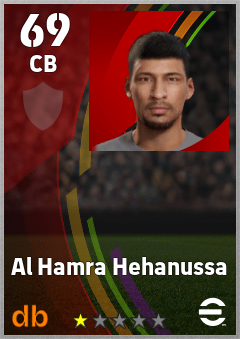 Al Hamra Hehanussa — CB, OVR 69, MAX 69