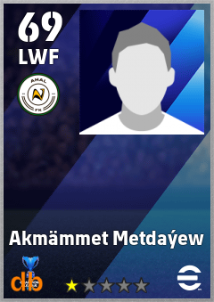 Akmämmet Metdaýew — LWF, OVR 69, MAX 69