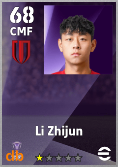 Li Zhijun — CMF, OVR 68, MAX 68