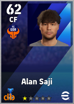 Alan Saji — CF, OVR 62, MAX 62