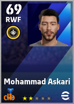 Mohammad Askari — RWF, OVR 69, MAX 69