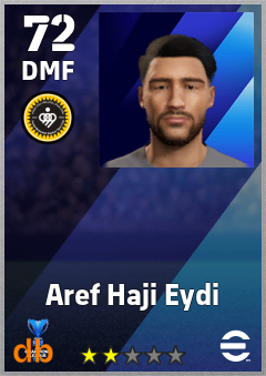 Aref Haji Eydi — DMF, OVR 72, MAX 72