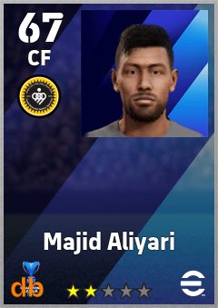 Majid Aliyari — CF, OVR 67, MAX 67