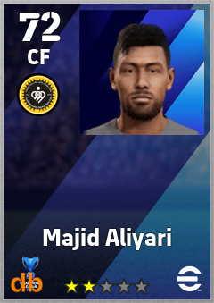 Majid Aliyari — CF, OVR 72, MAX 72