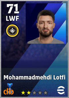 Mohammadmehdi Lotfi — LWF, OVR 71, MAX 71