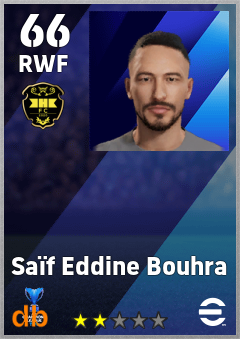Saïf Eddine Bouhra — RWF, OVR 66, MAX 66
