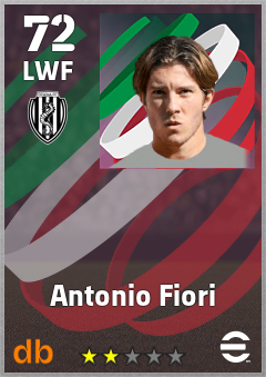 Antonio Fiori — LWF, OVR 72, MAX 72
