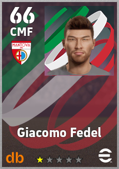 Giacomo Fedel — CMF, OVR 66, MAX 66