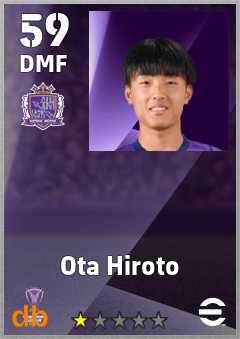 Ota Hiroto — DMF, OVR 59, MAX 59
