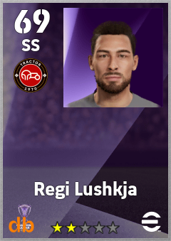 Regi Lushkja — SS, OVR 69, MAX 69